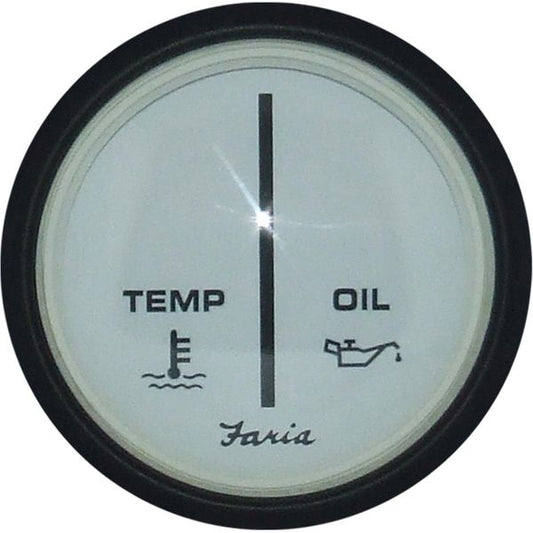 Faria Warning Light Gauge in Chesapeake White (Mercury / Mariner)