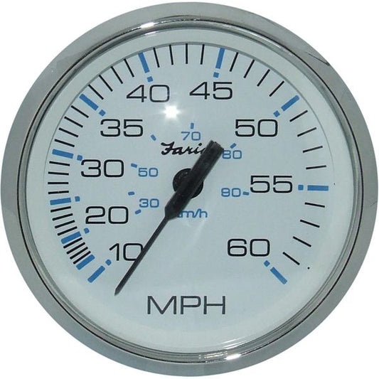 Faria Beede 6 Gauge Set in Chesapeake SS White Style (Inboard Motors)