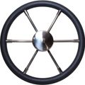 Vetus PRO40P Dark Grey Padded Marine Steering Wheel (400mm)