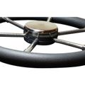 Vetus PRO40P Dark Grey Padded Marine Steering Wheel (400mm)