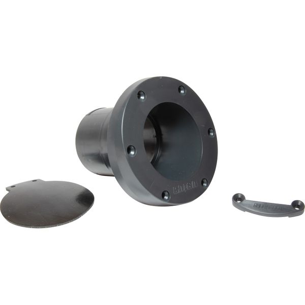 Vetus TRC60PV Plastic Transom Exhaust Outlet With Check Valve (60mm)